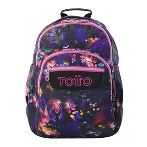 MOTXILLA TOTTO RAYOL FLORS NEGRE | 7704758345743 | MA04ECO002-2516N-5Q5 | Llibreria La Gralla | Llibreria online de Granollers