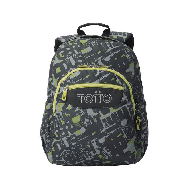 MOTXILLA TOTTO ACUARELES GRIS LLETRES | 7704758935852 | MA04ECO021-2516N-7YJ | Llibreria La Gralla | Llibreria online de Granollers
