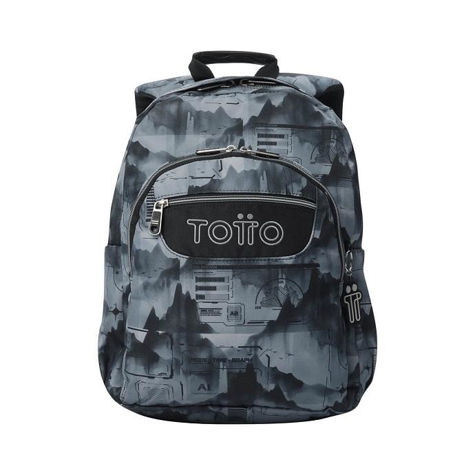 MOTXILLA TOTTO ACUARELES GRIS | 7704758935869 | MA04ECO021-2516N-7YK | Llibreria La Gralla | Llibreria online de Granollers