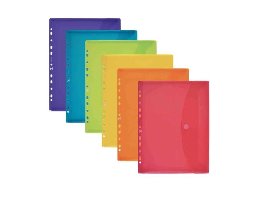 DOSSIER OXFORD A4 MULTITALADRE VELCRO COLORS | 3045050377273 | 400113412 | Llibreria La Gralla | Librería online de Granollers