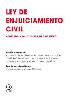 LEY DE ENJUICIAMIENTO CIVIL | 9788446056942 | ARROYO, JAVIER (COORDINADOR) | Llibreria La Gralla | Llibreria online de Granollers