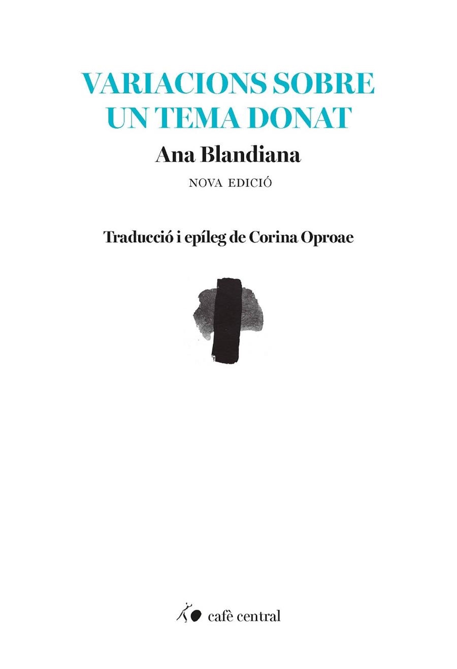 VARIACIONS SOBRE UN TEMA DONAT | 9788410482104 | BLANDIANA, ANA | Llibreria La Gralla | Llibreria online de Granollers