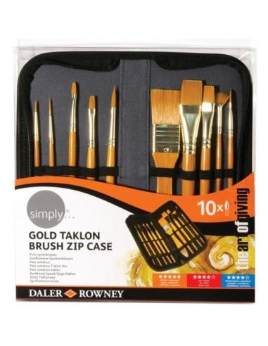 SET PINZELLS DALER ROWNEY ACRILIC 10 UN FUNDA | 5011386137889 | D216626010 | Llibreria La Gralla | Librería online de Granollers