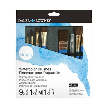 SET PINZELLS DALER ROWNEY AQUAREL.LA 10 UN FUNDA | 5011386137926 | D216616010 | Llibreria La Gralla | Librería online de Granollers