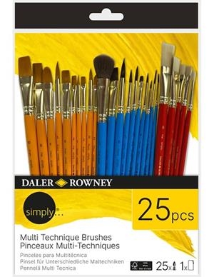 SET PINZELLS DALER ROWNEY MULTITECNICA25 UN FUNDA | 5011386138060 | D216720025 | Llibreria La Gralla | Librería online de Granollers