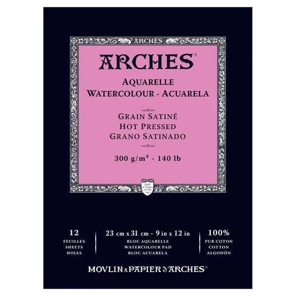 BLOC AQUAREL.LA ARCHES GRA SATINAT 300 GRM 23X31 100% COTO | 3700417134851 | A1795097 | Llibreria La Gralla | Llibreria online de Granollers