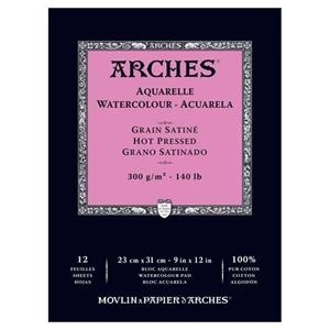 BLOC AQUAREL.LA ARCHES GRA SATINAT 300 GRM 23X31 100% COTO | 3700417134851 | A1795097 | Llibreria La Gralla | Librería online de Granollers