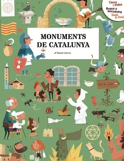 CERCA I TROBA, BUSCA Y ENCUENTRA, SEEK & FIND. MONUMENTS DE CATALUNYA | 9788410478138 | ROBERT GARCIA | Llibreria La Gralla | Librería online de Granollers