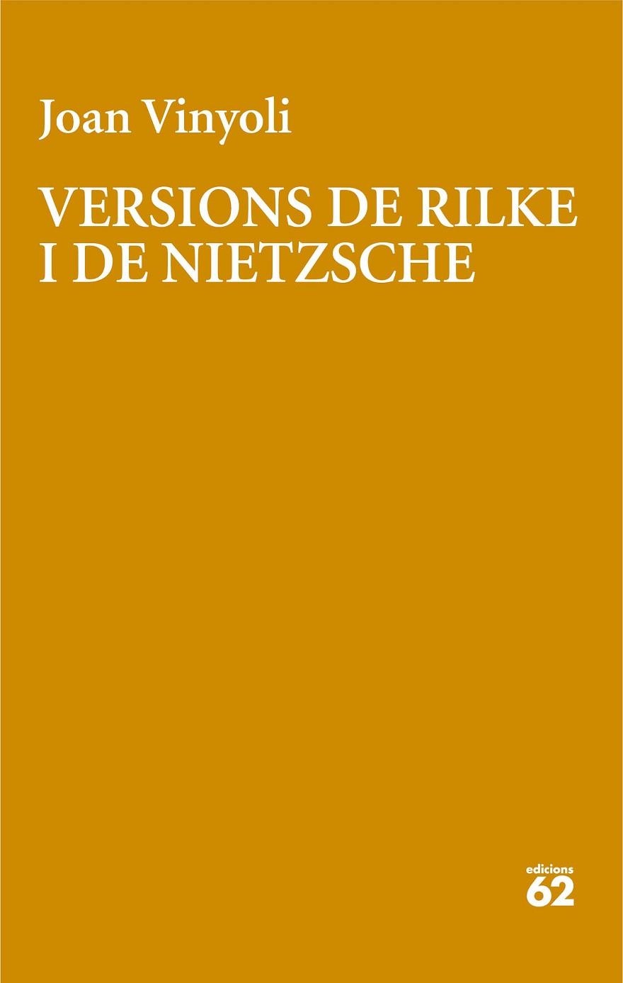 VERSIONS DE RILKE | 9788429782639 | VINYOLI, JOAN | Llibreria La Gralla | Llibreria online de Granollers
