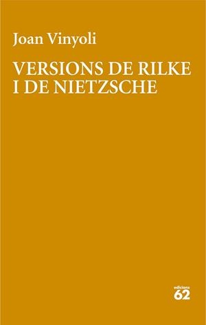 VERSIONS DE RILKE | 9788429782639 | VINYOLI, JOAN | Llibreria La Gralla | Llibreria online de Granollers