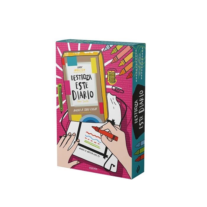 SÚPER MALETÍN DESTROZA ESTE DIARIO. AHORA A TODO COLOR | 9788449343940 | SMITH, KERI | Llibreria La Gralla | Librería online de Granollers