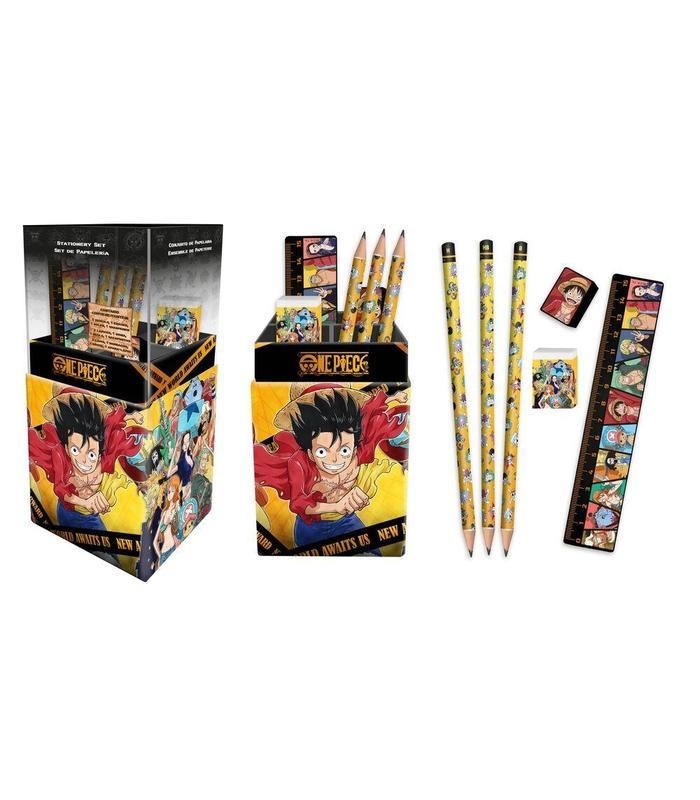 PORTALAPICES CON PAPELERIA ONE PIECE | 8435507889490 | KIDS LICENSING | Llibreria La Gralla | Llibreria online de Granollers