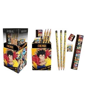 PORTALAPICES CON PAPELERIA ONE PIECE | 8435507889490 | KIDS LICENSING | Llibreria La Gralla | Librería online de Granollers