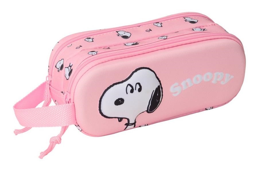 PORTATOT SAFTA SNOOPY 3D DOBLE CREMALLERA ROSA | 8412688596751 | 822544512 | Llibreria La Gralla | Llibreria online de Granollers