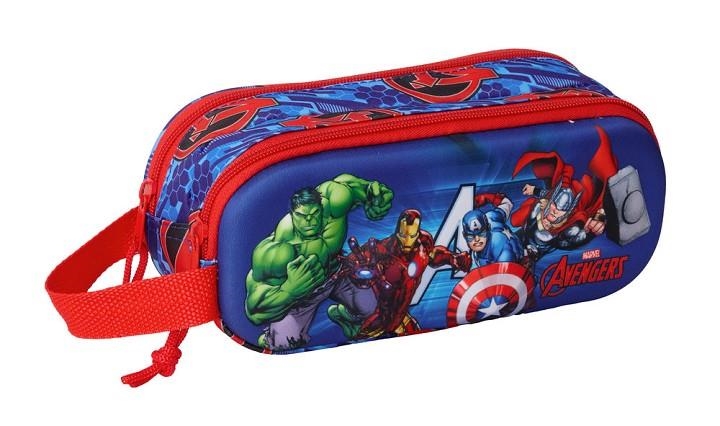 PORTATOT SAFTA AVENGERS 3D DOBLE BLAU | 8412688596522 | 822567512 | Llibreria La Gralla | Llibreria online de Granollers
