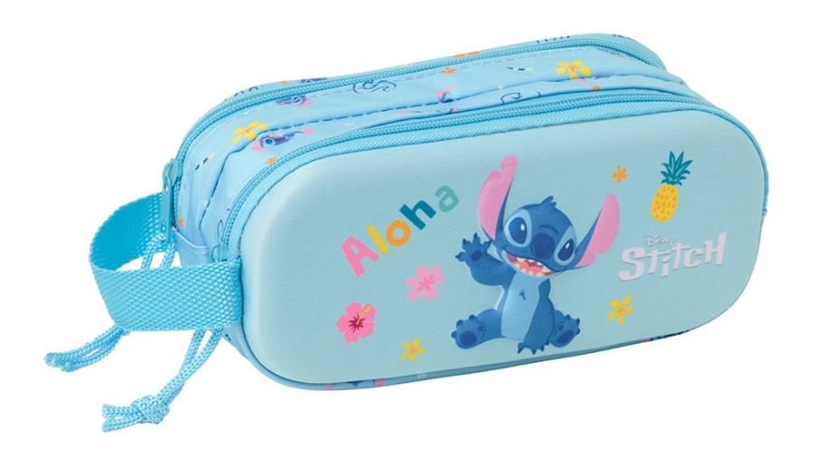 PORTATOT SAFTA STITCH 3D DOBLE BLAU | 8412688596430 | 822554512 | Llibreria La Gralla | Llibreria online de Granollers