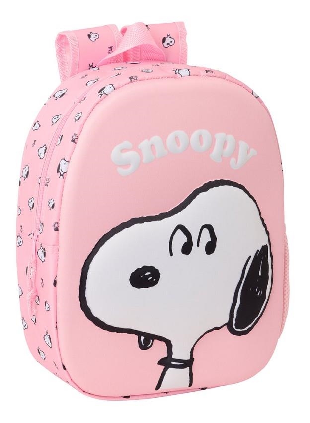 MOTXILLA SAFTA SNOOPY 3D INFANTIL ROSA | 8412688596744 | 622544890 | Llibreria La Gralla | Librería online de Granollers