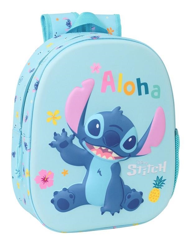 MOTXILLA SAFTA STITCH 3D INFANTIL BLAU | 8412688596423 | 622554890 | Llibreria La Gralla | Llibreria online de Granollers