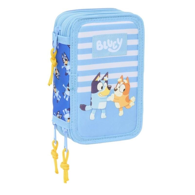 PLUMIER SAFTA BLUEY TRIPLE BLAU | 8412688595037 | 412534857 | Llibreria La Gralla | Llibreria online de Granollers