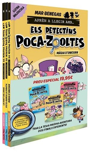 PACK APRÈN A LLEGIR AMB... ELS DETECTIUS POCA-ZOOLTES!  4,5 I 6: EN LLETRA MAJÚS | 9791387782009 | BENEGAS, MAR | Llibreria La Gralla | Llibreria online de Granollers