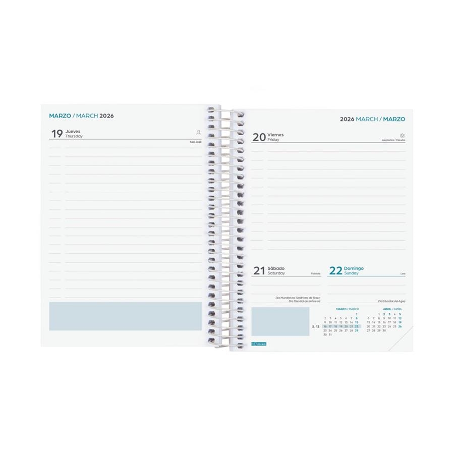 AGENDA FINOCAM ESCOLAR 2025-26 SEC 1/8 DP ESTAMPATS | 8422952398196 | 63427 | Llibreria La Gralla | Llibreria online de Granollers