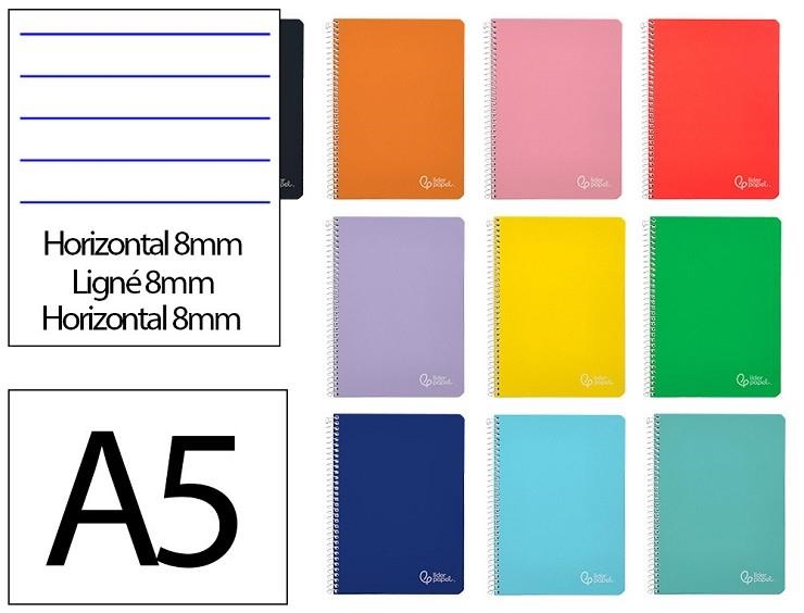 LLIBRETA LIDERPAPEL ESPIRAL CARTRO A5 TD RATLLES | 8423473108295 | 172269 | Llibreria La Gralla | Llibreria online de Granollers