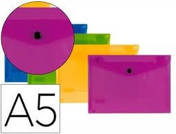 SET CARPETA PLASTIC A5 4 COLORS ASSORTITS | 8423473853263 | 53833 | Llibreria La Gralla | Llibreria online de Granollers