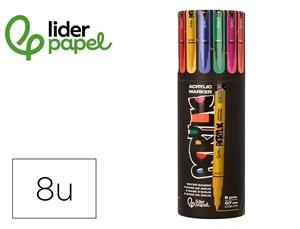 RETOLADORS 8 UN LIDERPAPEL ACRILICS 3MM COLORS VIUS | 8423473093140 | 171362 | Llibreria La Gralla | Librería online de Granollers