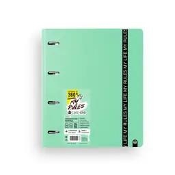 CARPETA CARCHIVO 360º FOAM MY RULES 4 ANELLES 35 MM + RECANVI JADE | 8422951071014 | 12477479 | Llibreria La Gralla | Llibreria online de Granollers