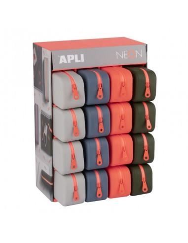 PORTATOT APLI SILICONA COLORS VARIATS NEON | 8410782199144 | 19914 | Llibreria La Gralla | Librería online de Granollers