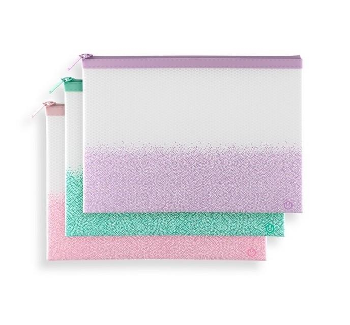 ESTOIG ZIPPER CARCHIVO CHECK COLORS PASTEL | 8422951068946 | 45023099 EXPOSITOR | Llibreria La Gralla | Llibreria online de Granollers