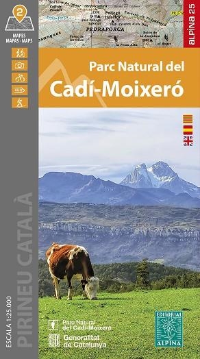 PARC NATURAL CADI MOIXERO MAPA 2025 | 9788470111839 | VV.AA. | Llibreria La Gralla | Librería online de Granollers