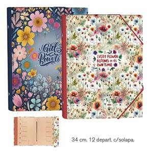 CARPETA SENFORT SEPARADORS FLOWERS | 8412885245896 | 18203250 | Llibreria La Gralla | Librería online de Granollers