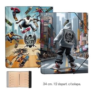 CARPETA SENFORT SEPARADORS SKATEBOARD | 8412885245681 | 18103250 | Llibreria La Gralla | Librería online de Granollers