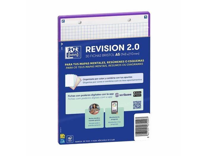 FITXA CARTOLINA QUADRES REVISION 2.0 A5 OXFORD LILA | 8427291072097 | 400198777 | Llibreria La Gralla | Llibreria online de Granollers
