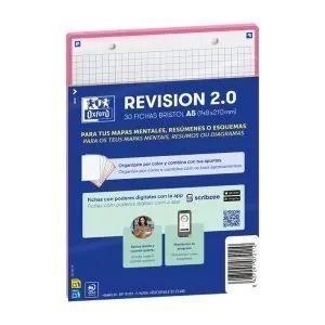FITXA CARTOLINA QUADRES REVISION 2.0 A5 OXFORD ROSA | 8427291072110 | 400198779 | Llibreria La Gralla | Llibreria online de Granollers