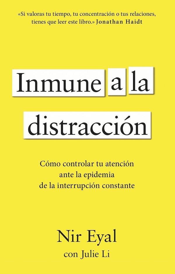 INMUNE A LA DISTRACCIÓN | 9788411003933 | EYAL, NIR | Llibreria La Gralla | Librería online de Granollers