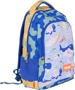 MOTXILLA MILAN 2 CREMALLERES 21 L. BLUE ODYSSEY | 8411574112891 | 624601BD | Llibreria La Gralla | Llibreria online de Granollers