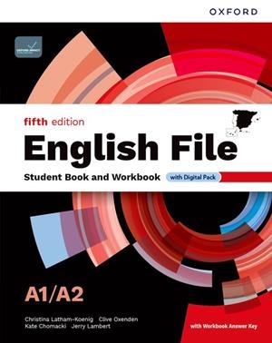 ENGLISH FILE 5TH EDITION A1/A2. STUDENT'S BOOK AND WORKBOOK AND DIGITAL WITH KEY | 9780194148030 | AA.VV. | Llibreria La Gralla | Librería online de Granollers
