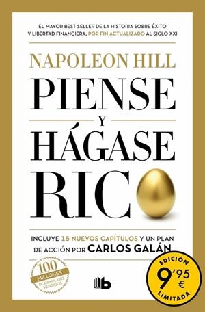 PIENSE Y HÁGASE RICO (CAMPAÑA DE VERANO EDICIÓN LIMITADA) | 9788413148090 | HILL, NAPOLEON ;  GALÁN, CARLOS | Llibreria La Gralla | Llibreria online de Granollers
