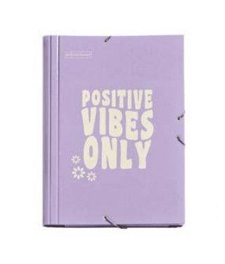 CARPETA SOLAPES MIQUELRIUS POSITIVE VIBES ONLY | 8422593150917 | MR15091 | Llibreria La Gralla | Librería online de Granollers