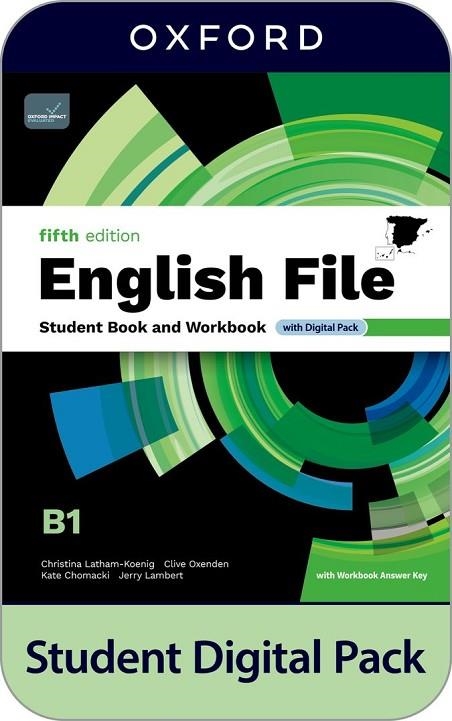 ENGLISH FILE 5TH EDITION B1. STUDENT'S BOOK AND WORKBOOK AND DIGITAL WITH KEY PA | 9780194144025 | AA.VV. | Llibreria La Gralla | Librería online de Granollers