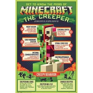 POSTER MINECRAFT CREEPY BEHAVIOUR | 5028486417094 | GRUPO ERIK | Llibreria La Gralla | Llibreria online de Granollers