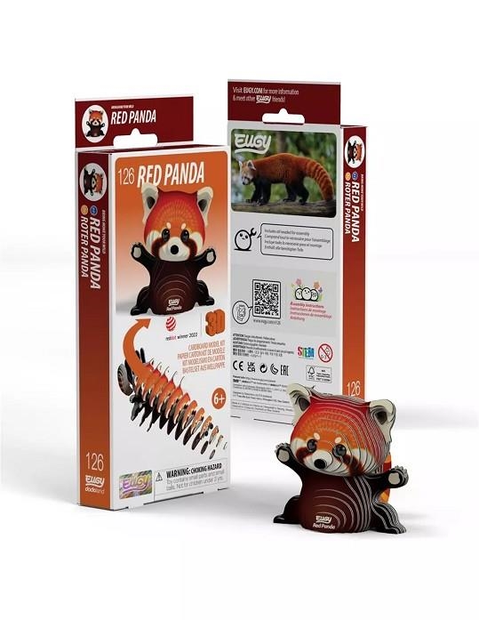 EUGY PANDA VERMELL JUEGACONMIGO | 9421036940473 | DOEU-RPD | Llibreria La Gralla | Librería online de Granollers
