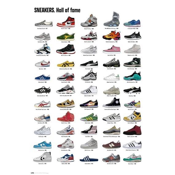 POSTER SNEAKERS HALL OF FAME | 8435497262655 | GRUPO ERIK | Llibreria La Gralla | Llibreria online de Granollers