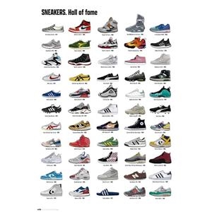 POSTER SNEAKERS HALL OF FAME | 8435497262655 | GRUPO ERIK | Llibreria La Gralla | Librería online de Granollers