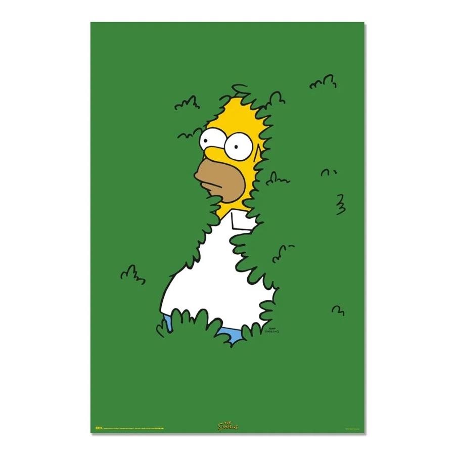 POSTER THE SIMPSONS HOMER ARBUSTO | 8435747821564 | GRUPO ERIK | Llibreria La Gralla | Llibreria online de Granollers