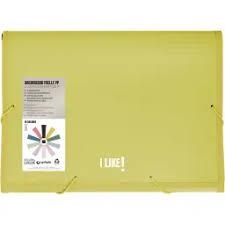 CARPETA 12 SEPARADORS GRAFOPLAS LIKE PLASTIC REFORÇ A4 GROGA | 8413623298556 | 2963560 | Llibreria La Gralla | Librería online de Granollers