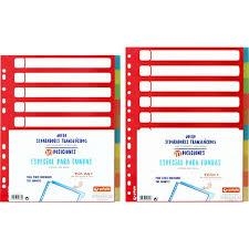 JOC SEPARADORS GRAFOPLAS FOLI 10P PLASTIC COLORS | 8413623126408 | 41260800 | Llibreria La Gralla | Llibreria online de Granollers