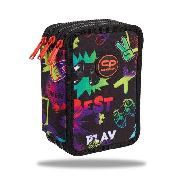 PLUMIER COOLPACK 3 CREMALLERES NEON GAME | 5903686392504 | COOG067939 | Llibreria La Gralla | Librería online de Granollers